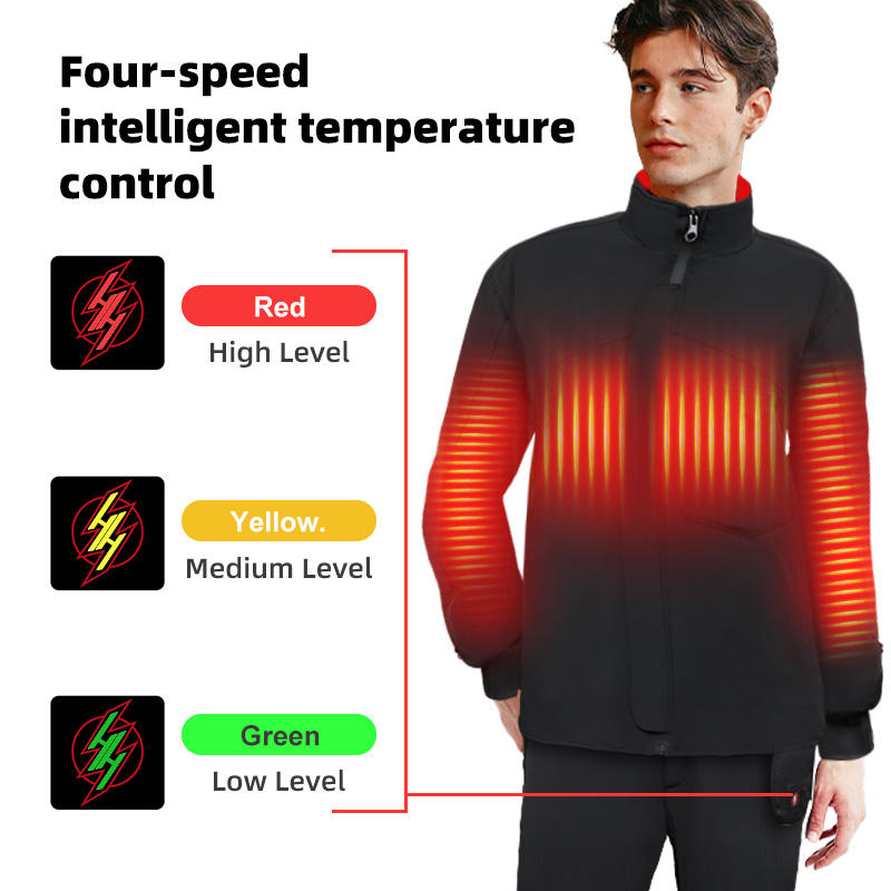 Mens Waterproof Windproof USB Rechargeabler Electric Heated Jacket and Panrs