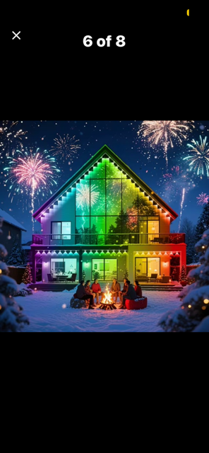 Visible at night LED Exterior house lights