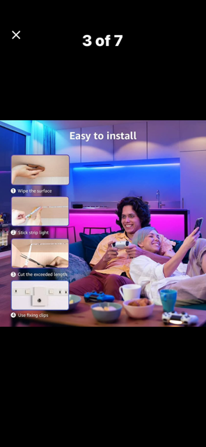 Visible at night LED Interior house lights