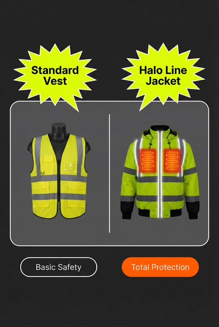 Halo-Const LED rechargeable heated Safety Vest