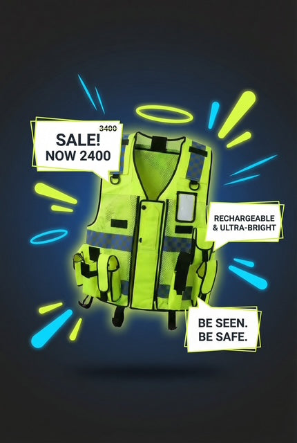 Halo-Const LED rechargeable heated Safety Vest