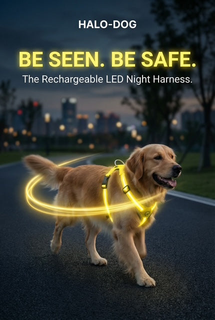 Halo-dog led rechargeable leash & Harness combined.