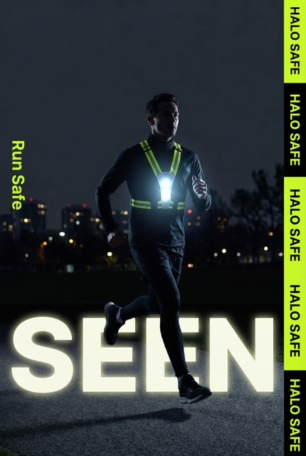 Halo-run LED Rechargeable pull-over Straps