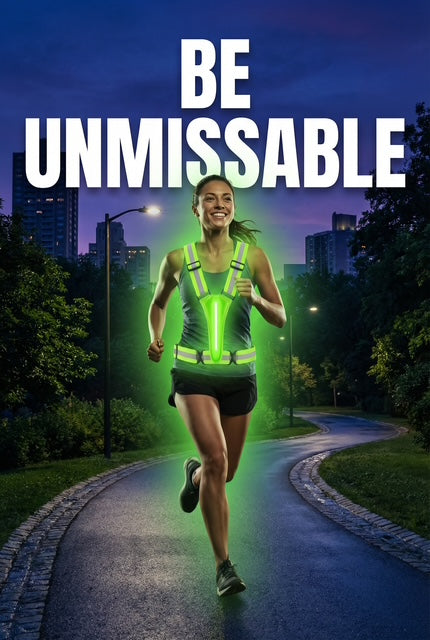 Halo-run LED Rechargeable pull-over Straps