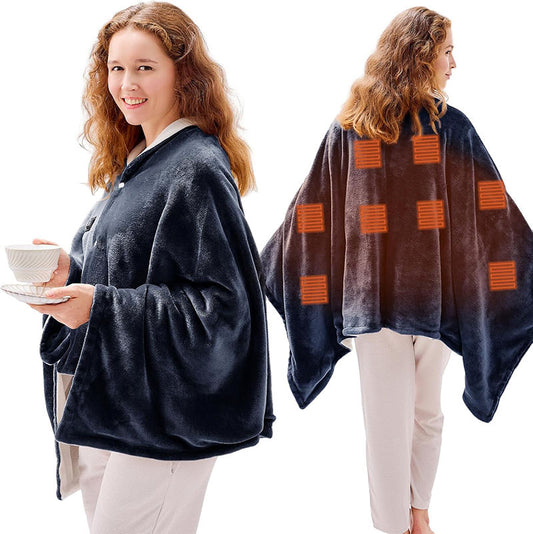 Electric Heated Battery Wearable Blanket Hoodie