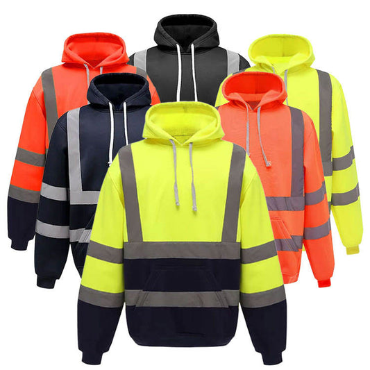 Mens Hoodies luorescent  Construction Reflective Safety Workwear