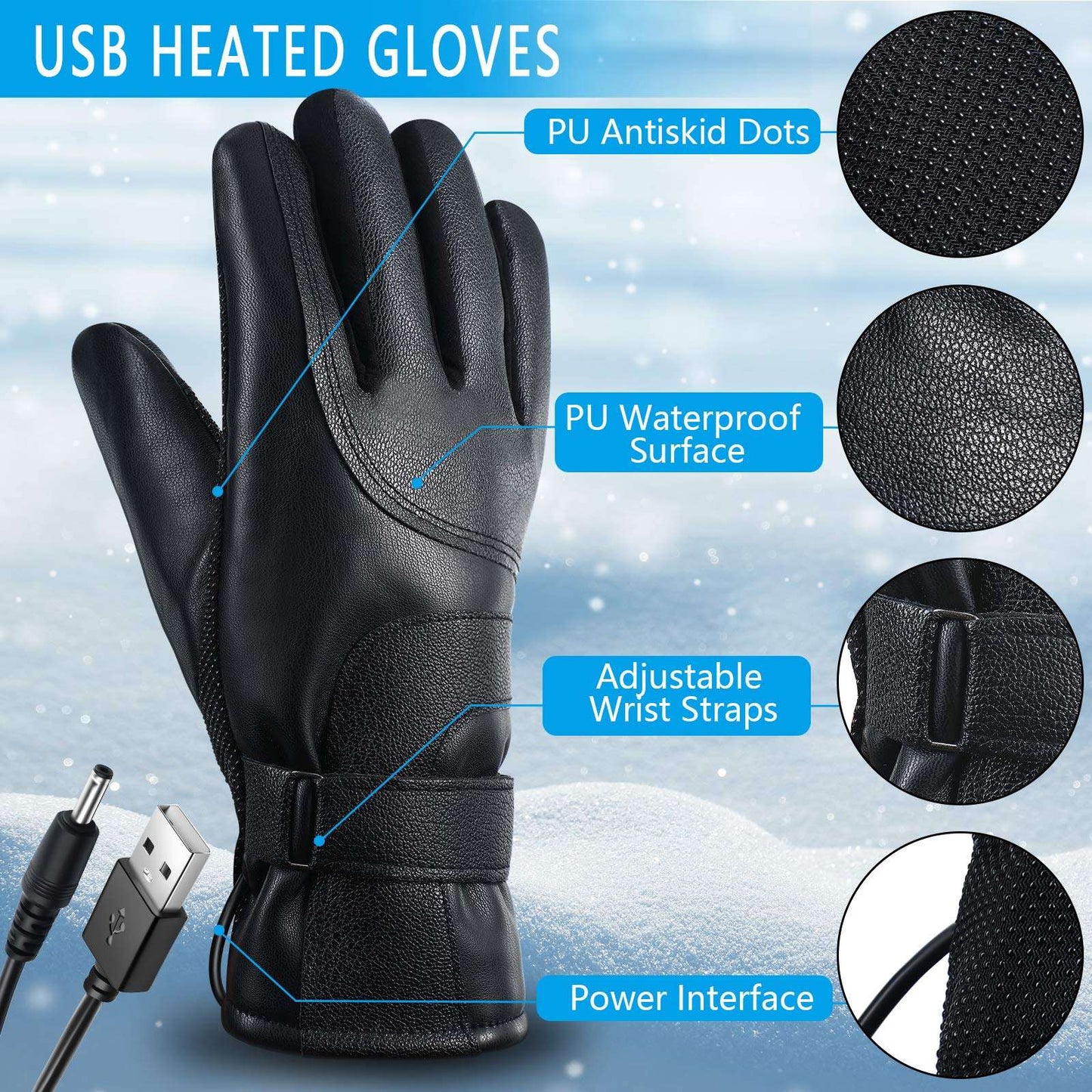Halo-Glove rechargeable heated & waterproof