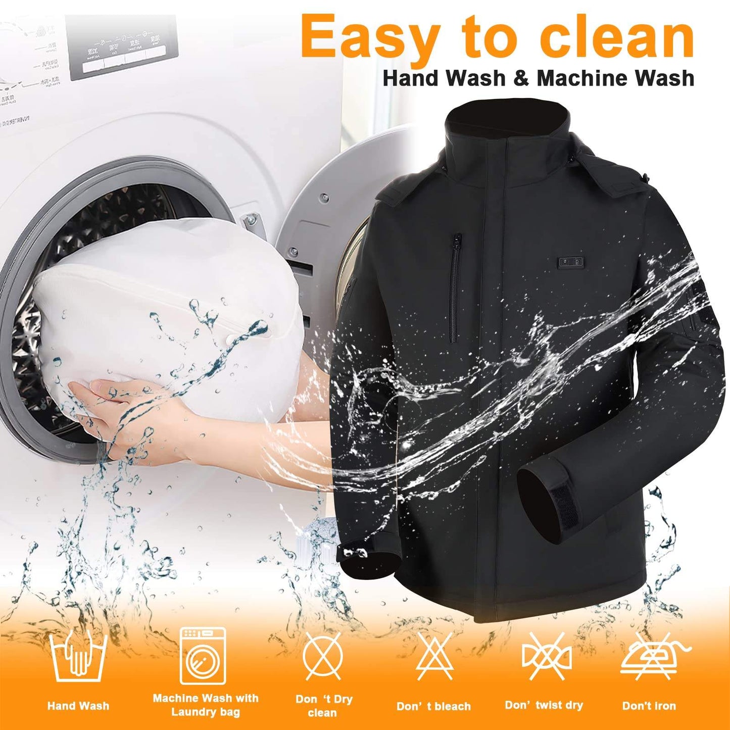 Halo-heat rechargeable jacket or vest.