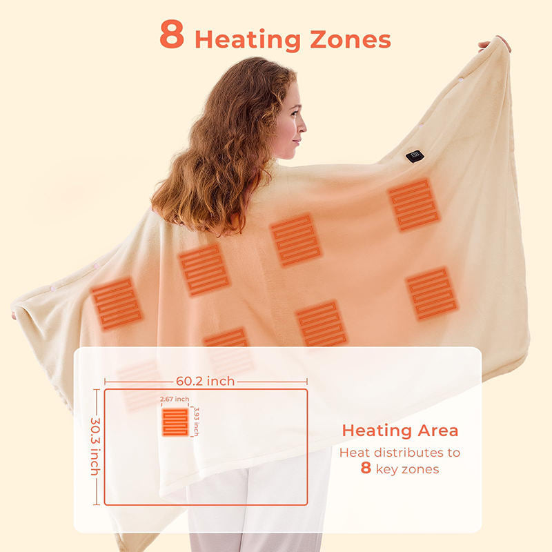 Electric Heated Battery Wearable Blanket Hoodie