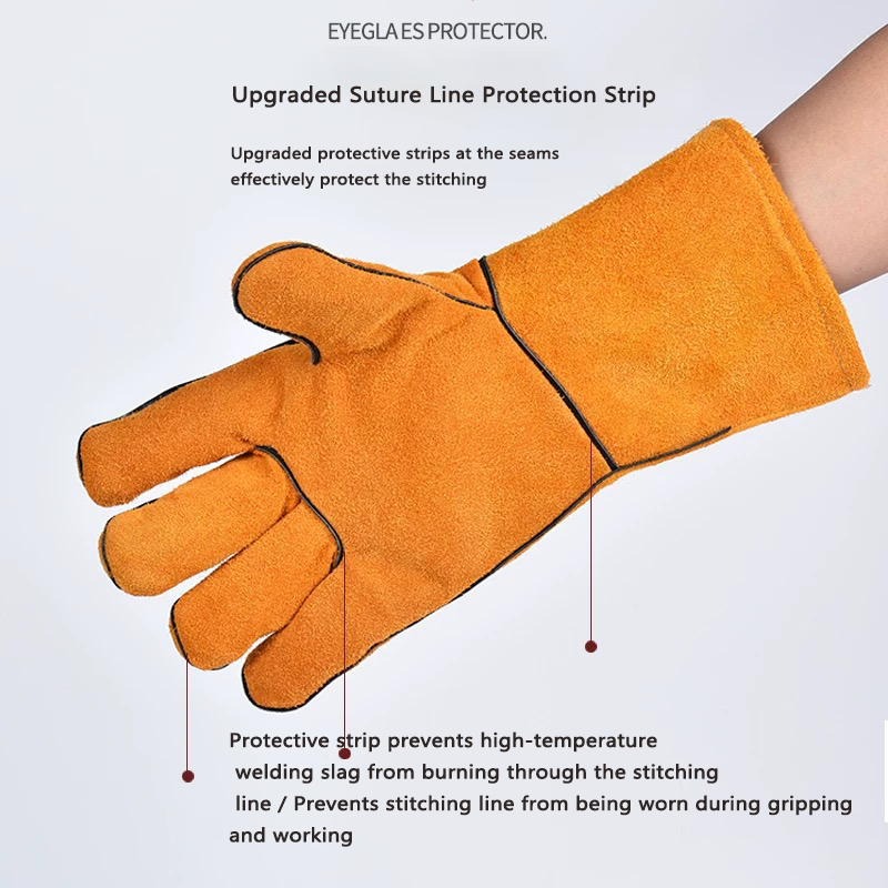 Premium Quality Anti-Heat Spark Reflective Safety Gloves Premium Workwear for Firefighting and Industrial Welding Use