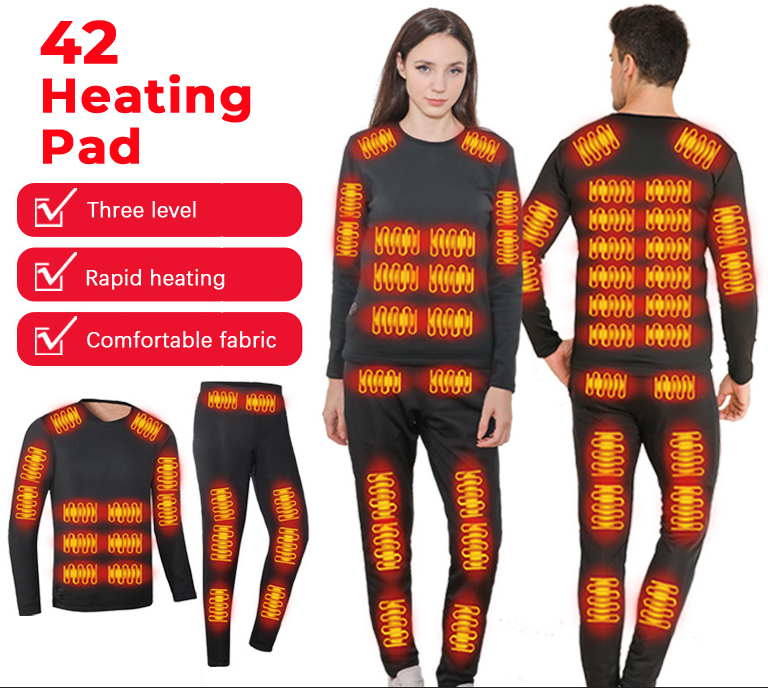 Heated Long Johns Base Layer Set