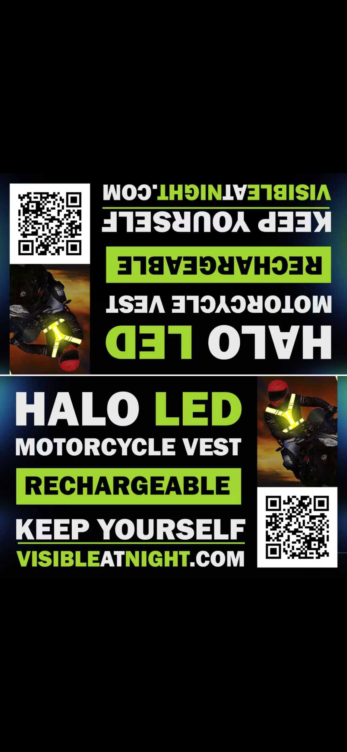 Halo LED. Motorcycle rechargeable  # 2
