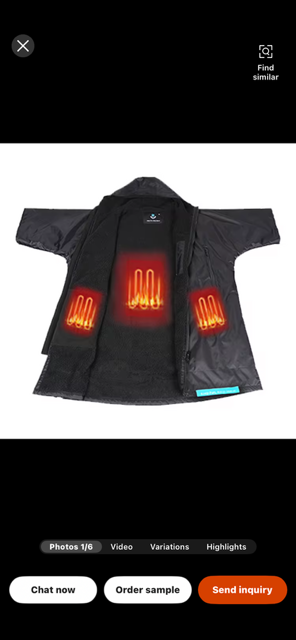 Halo-heat rechargeable jacket or vest.