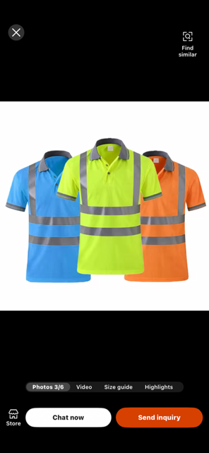 Halo Line Construction Reflective Safety Shirt