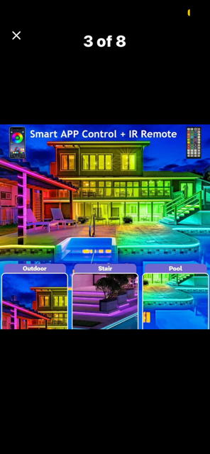 Visible at night LED Exterior house lights