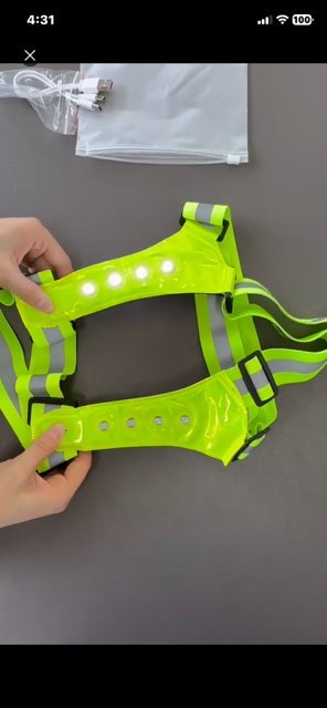 Halo-run LED Rechargeable pull-over Straps
