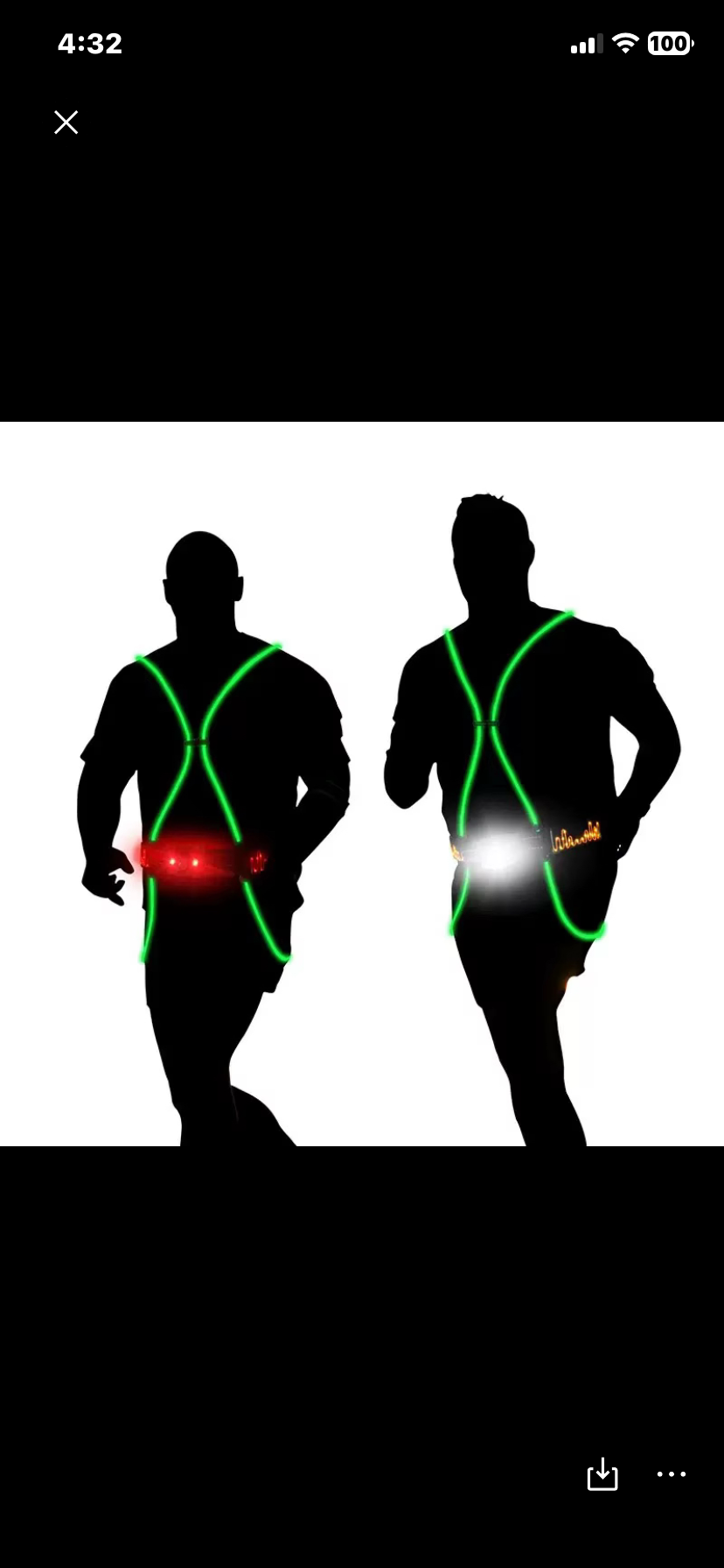 Halo-run LED Rechargeable pull-over Straps