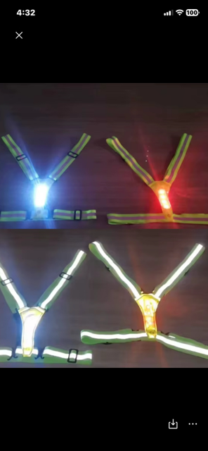Halo-run LED Rechargeable pull-over Straps