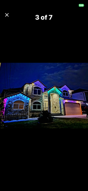 Visible at night LED Exterior house lights