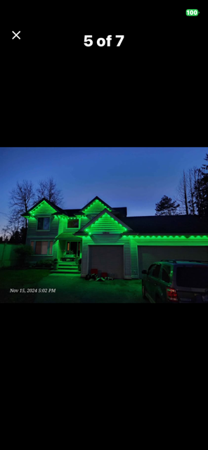 Visible at night LED Exterior house lights