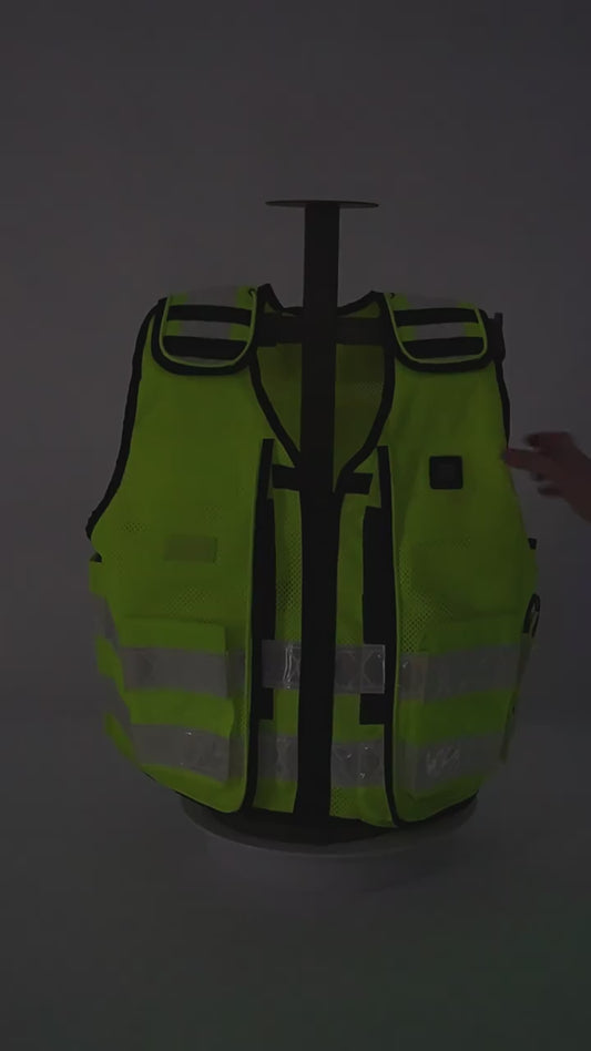 The Halo-Const LED rechargeable heated Safety Vest