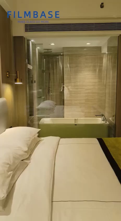 Bedroom and bathroom, smart screen window Video 10