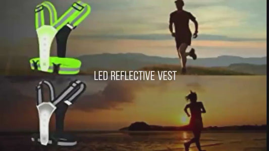 Halo Led running vest strap Video 30